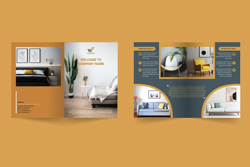 bi fold brochure design