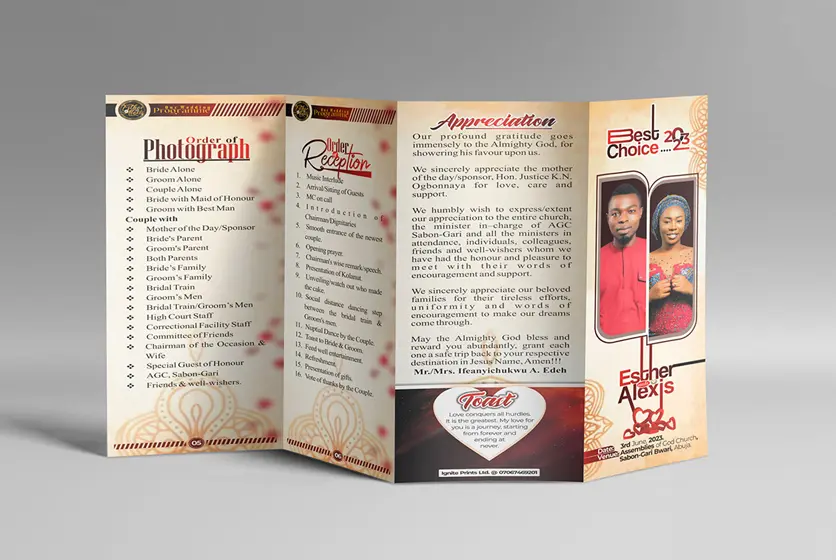 roll fold brochure design