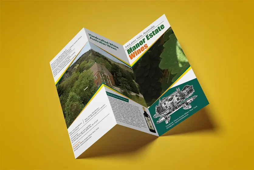 z fold brochure design